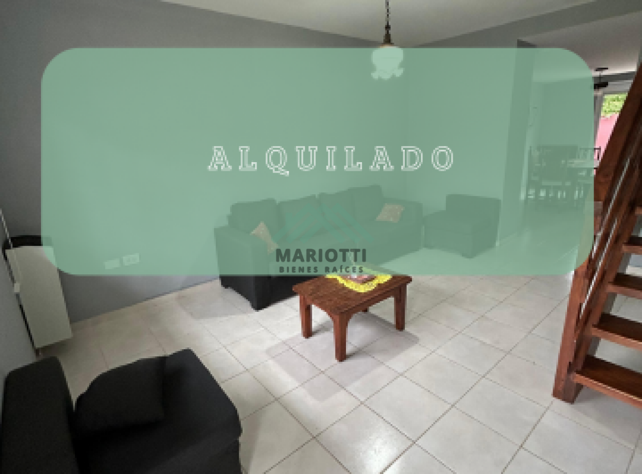 2026 - EN ALQUILER ANUAL - VALERIA DEL MAR - DUPLEX 3 AMBIENTES CON GAS NATURAL