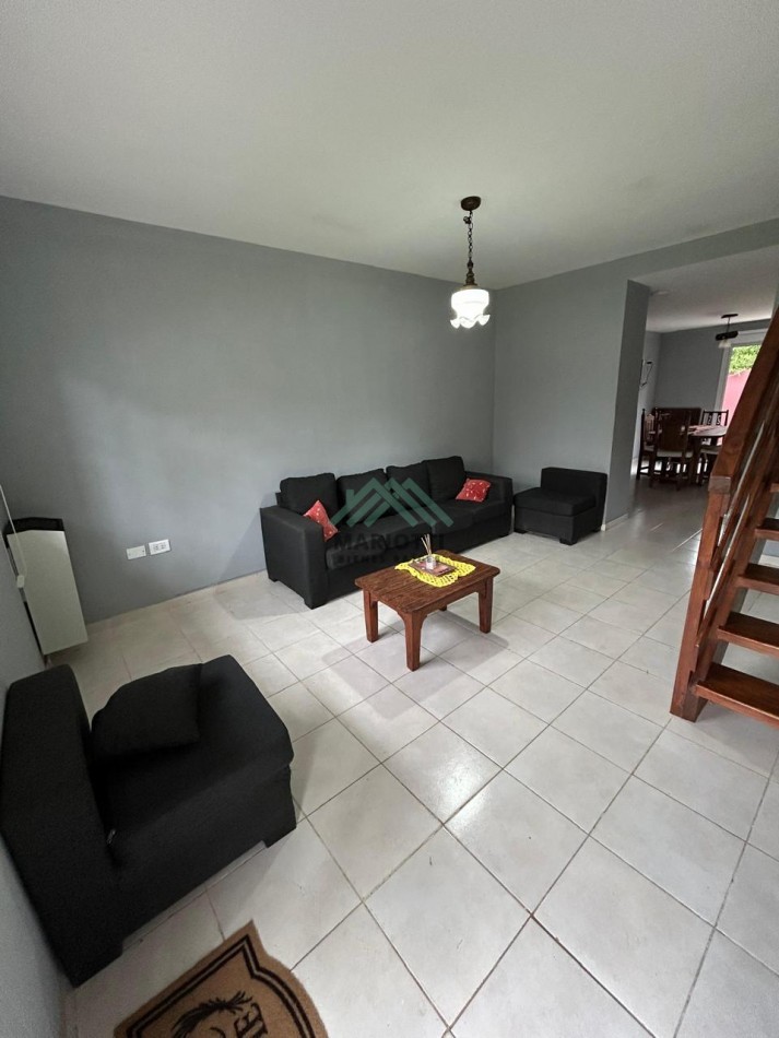 2026 - EN ALQUILER ANUAL - VALERIA DEL MAR - DUPLEX 3 AMBIENTES CON GAS NATURAL