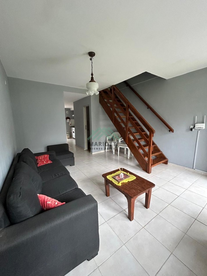 2026 - EN ALQUILER ANUAL - VALERIA DEL MAR - DUPLEX 3 AMBIENTES CON GAS NATURAL