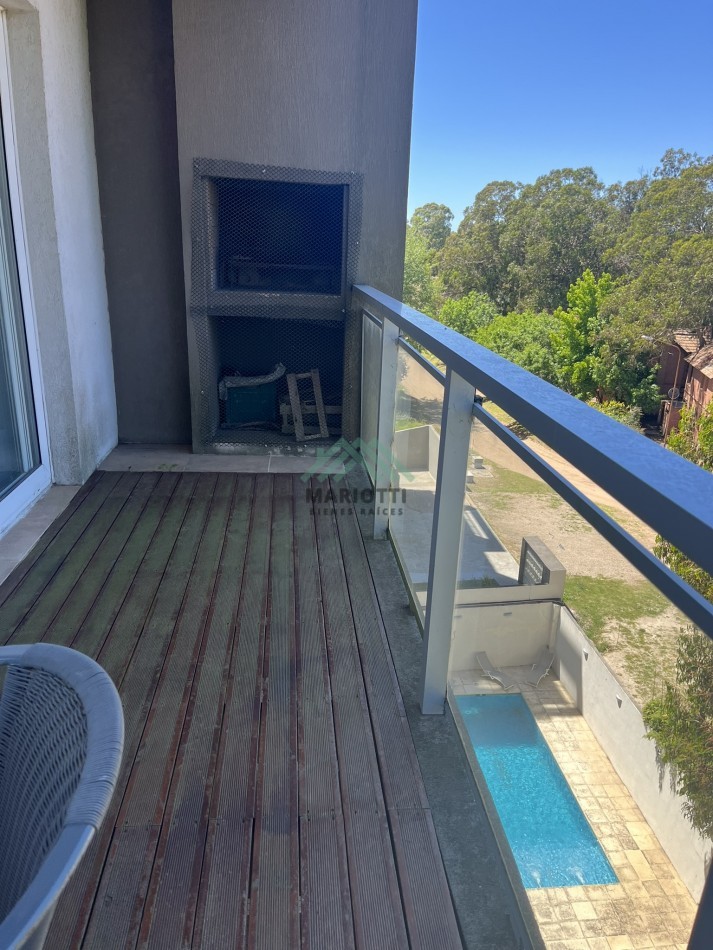 2026 - EN ALQUILER ANUAL - PINAMAR CENTRO - DEPARTAMENTO 2 AMB CON AMENITIES 